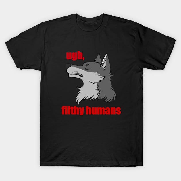 sassy wolf T-Shirt by handsomel0li